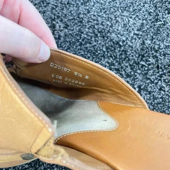 Cole Haan Women’s Keena Platform Clog Tan Leather Wedge Heel SZ 9.5 - Picture 6 of 7